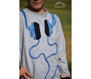 Stickdatei - Kopfhörer Doodle